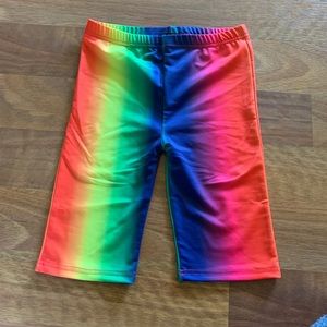 Rainbow biker shorts